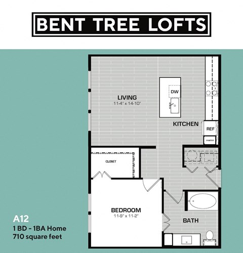 A12 Floorplan Bent Tree Lofts